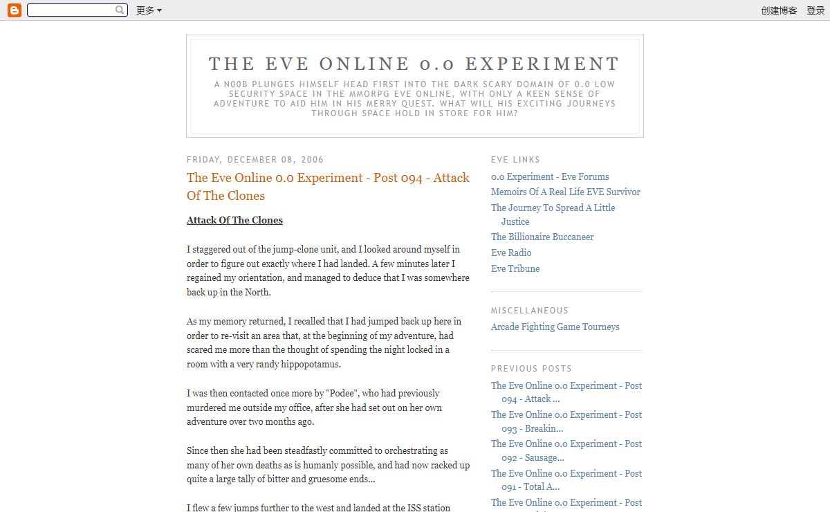 The Eve Online 0.0 Experiment