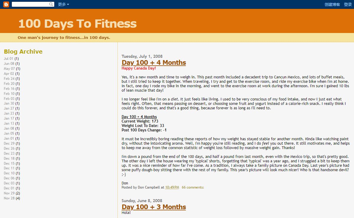 100 Days To Fitness