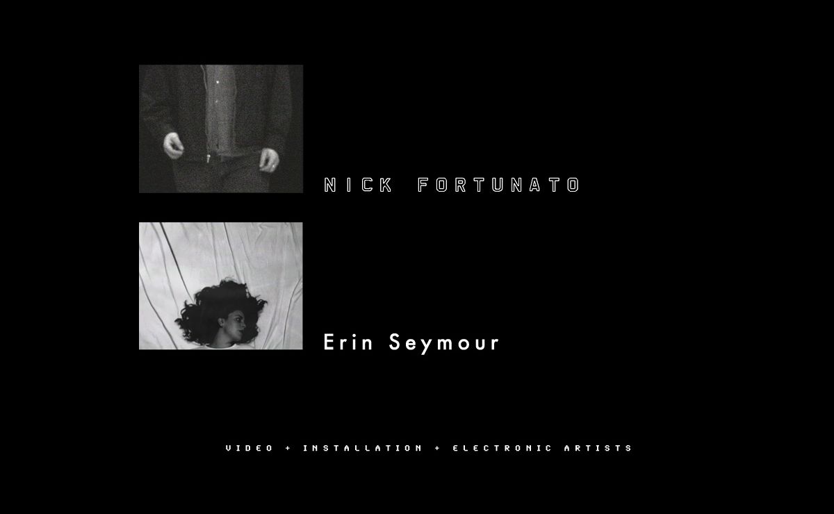 Nick Fortunato + Erin Seymour | Video + Installation + Electronic Artists