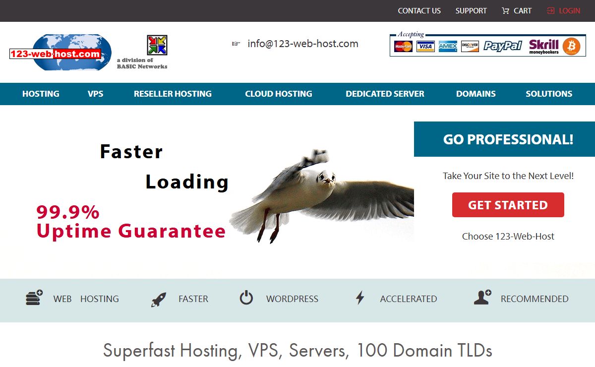 123-Web-Host: Superfast Hosting, VPS, Server