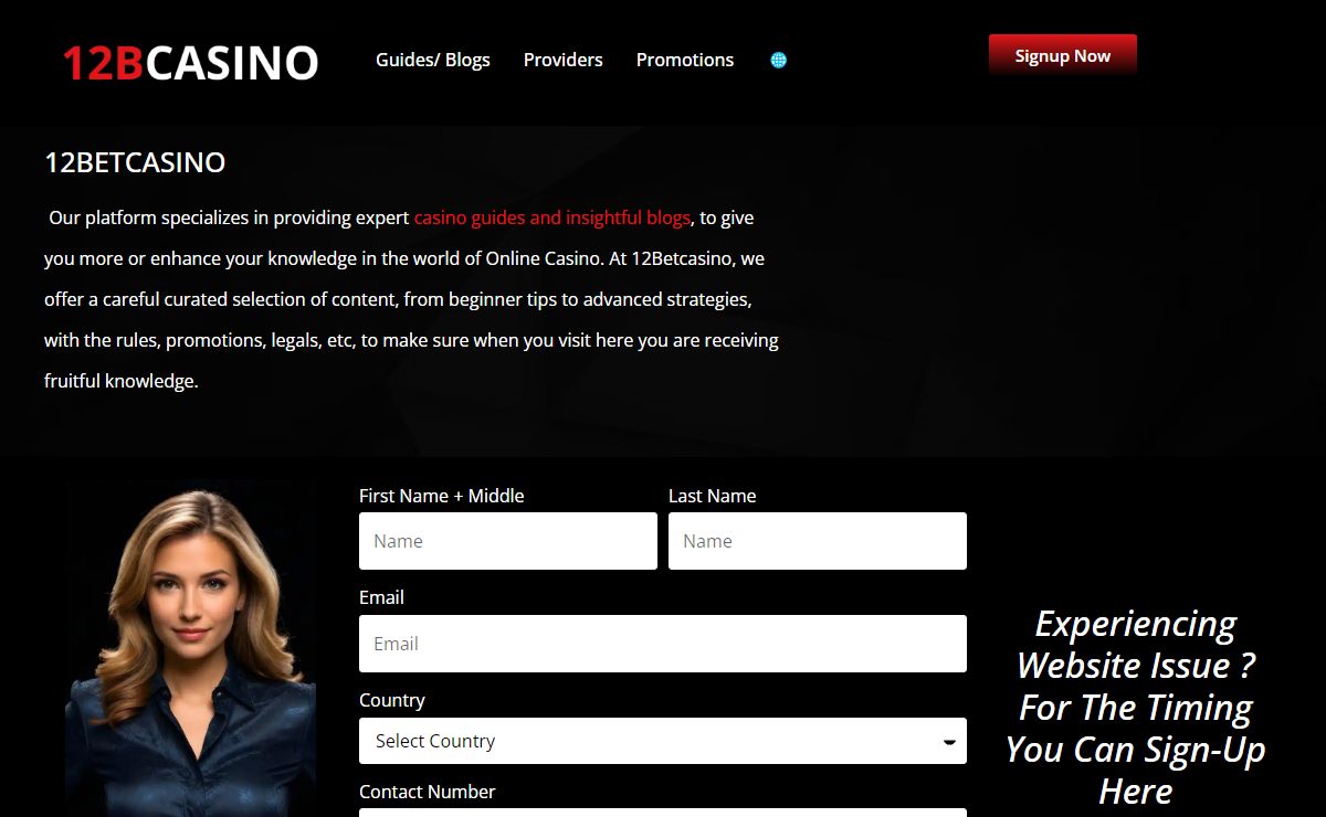 12BetCasino Home