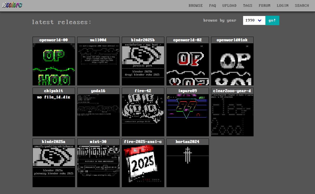 16colo.rs - ANSI/ASCII art archive