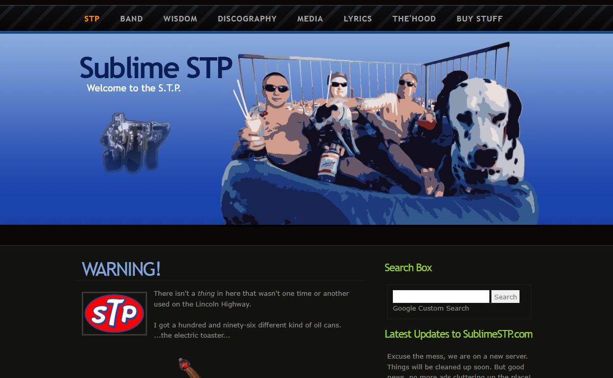 Sublime STP - Sublime Band Page