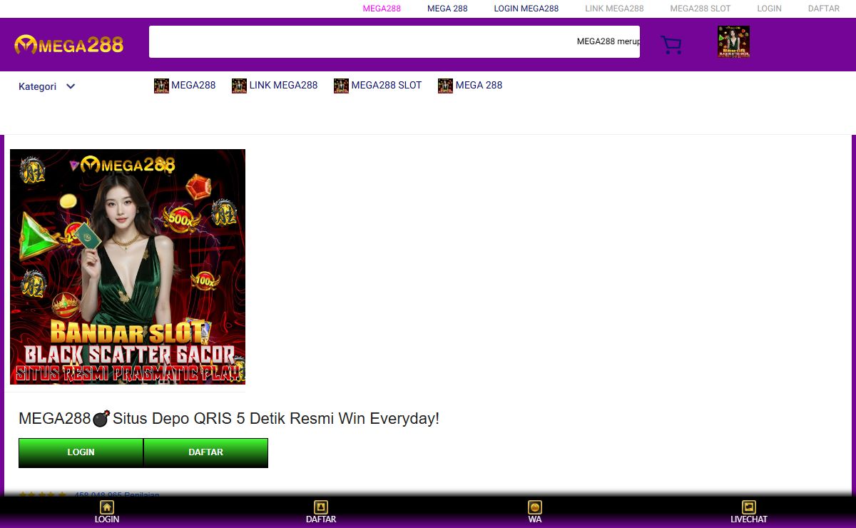 MEGA288💣Situs Depo QRIS 5 Detik Resmi Win Everyday!