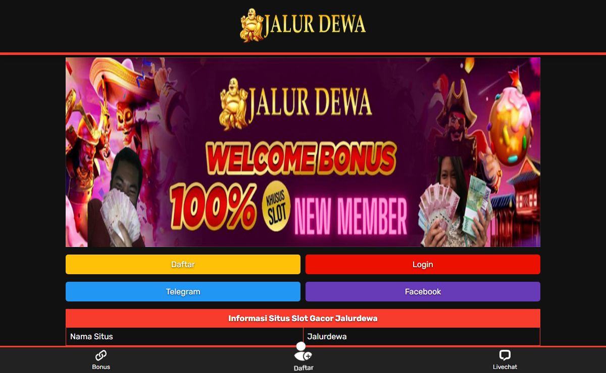 Jalurdewa Situs Slot Gacor No.1 Di Indonesia & Permainan Slot Online Terlengkap