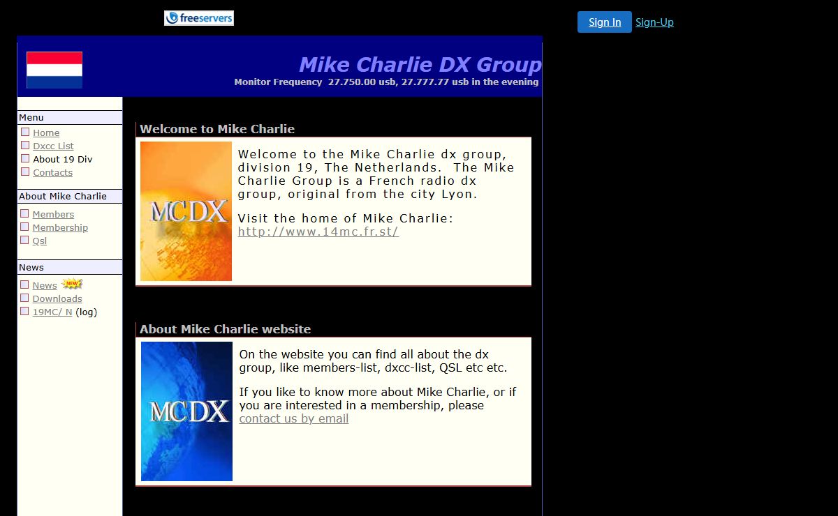 Mike Charlie DX group, division 19 