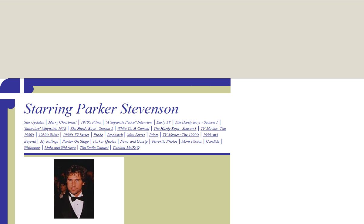 Starring Parker Stevenson