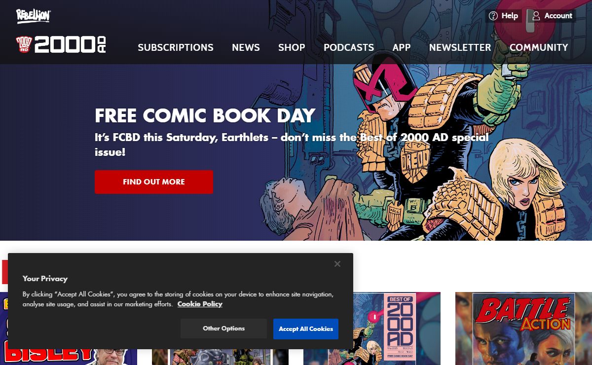 2000 AD - the Galaxy's Greatest Comic!