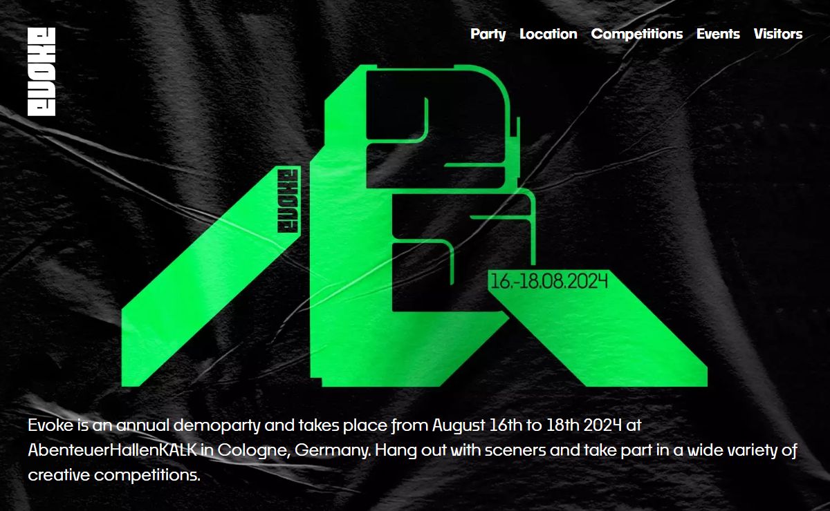 Evoke 2024: 16th-18th August 2024 | Evoke 2024 | August 16th to 18th 2024 | Cologne, Germany