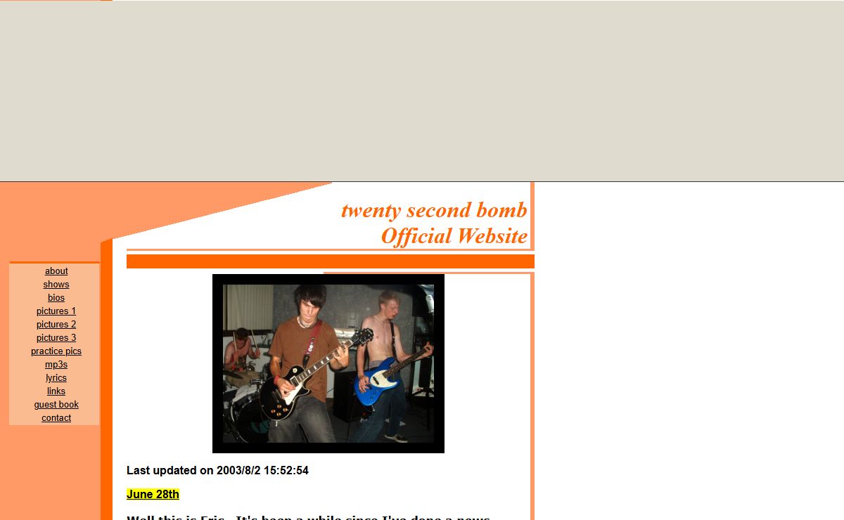 twenty second bomb Official Website