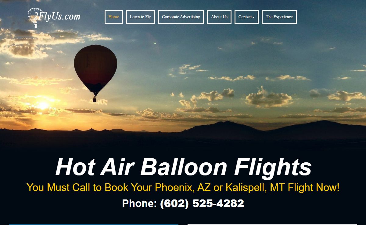 Hot Air Balloon Flights Phoenix AZ | Kalispell MT - 2flyus.com
