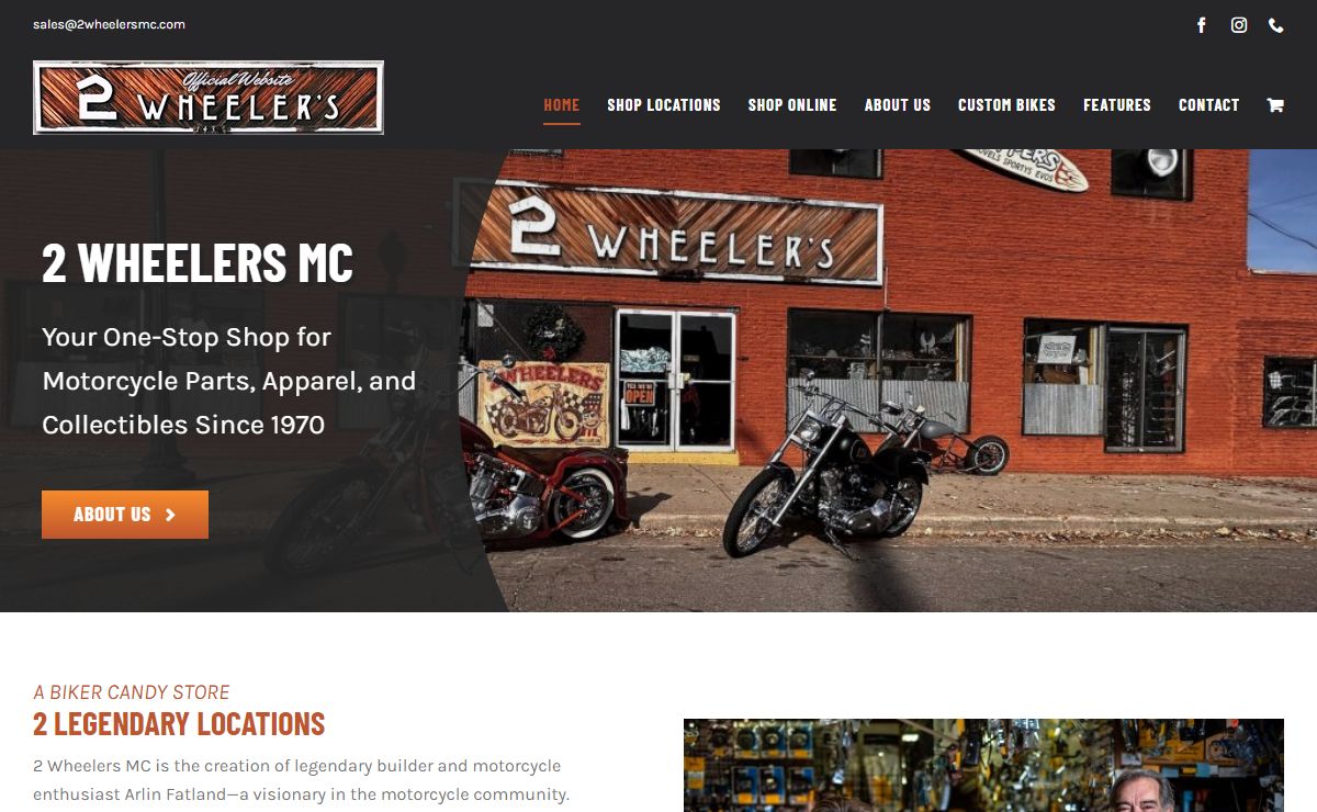 2 Wheelers MC | Denver, CO Motorcycle Parts & Gear