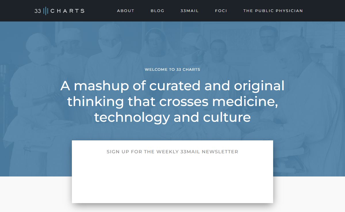 33 Charts - Exploring the edges of medicine and technology