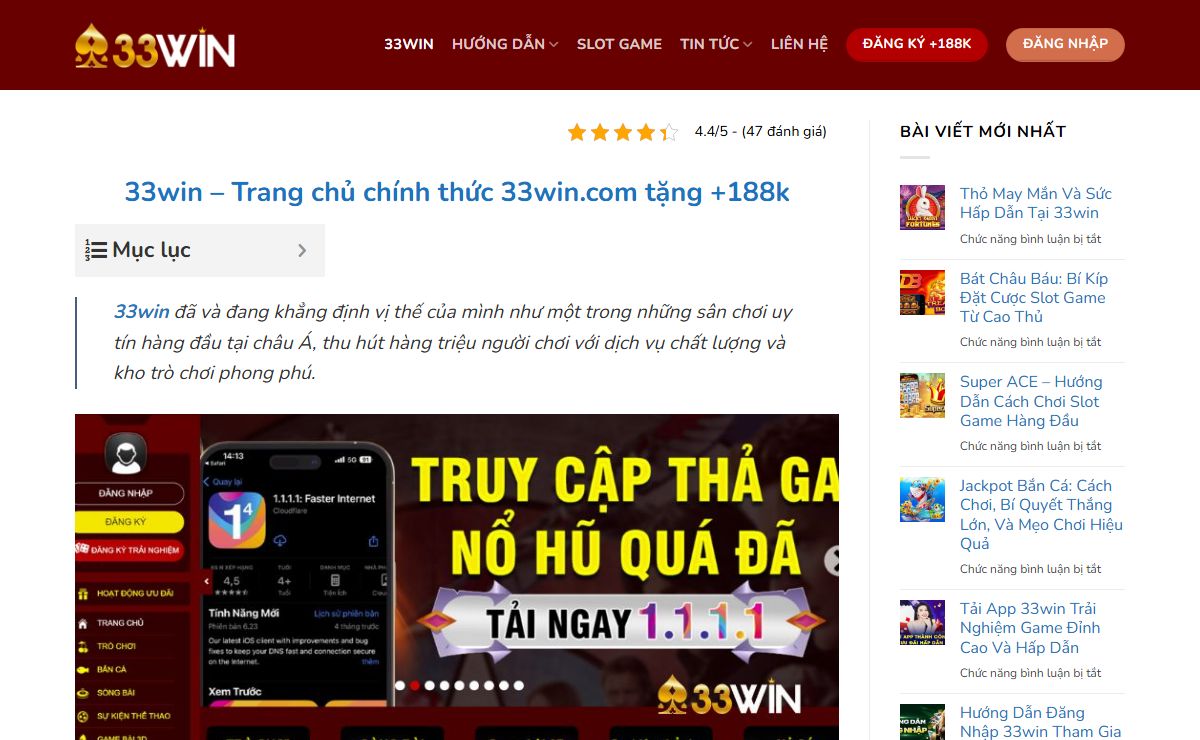 33win - Trang chủ chính thức 33win.com