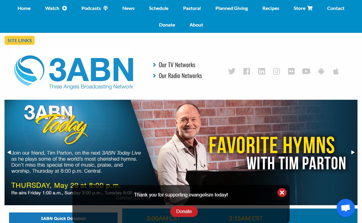 3ABN - Three Angels Broadcasting Network