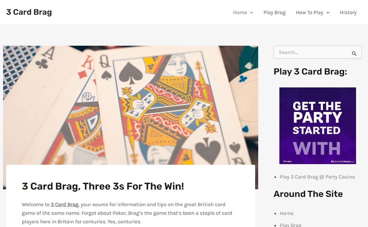 3 Card Brag, Three 3s For The Win! - 3 Card Brag