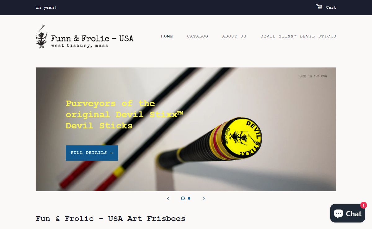 Funn & Frolic - USA, Purveyors of the Original Devil Stixx™ Devil Sticks