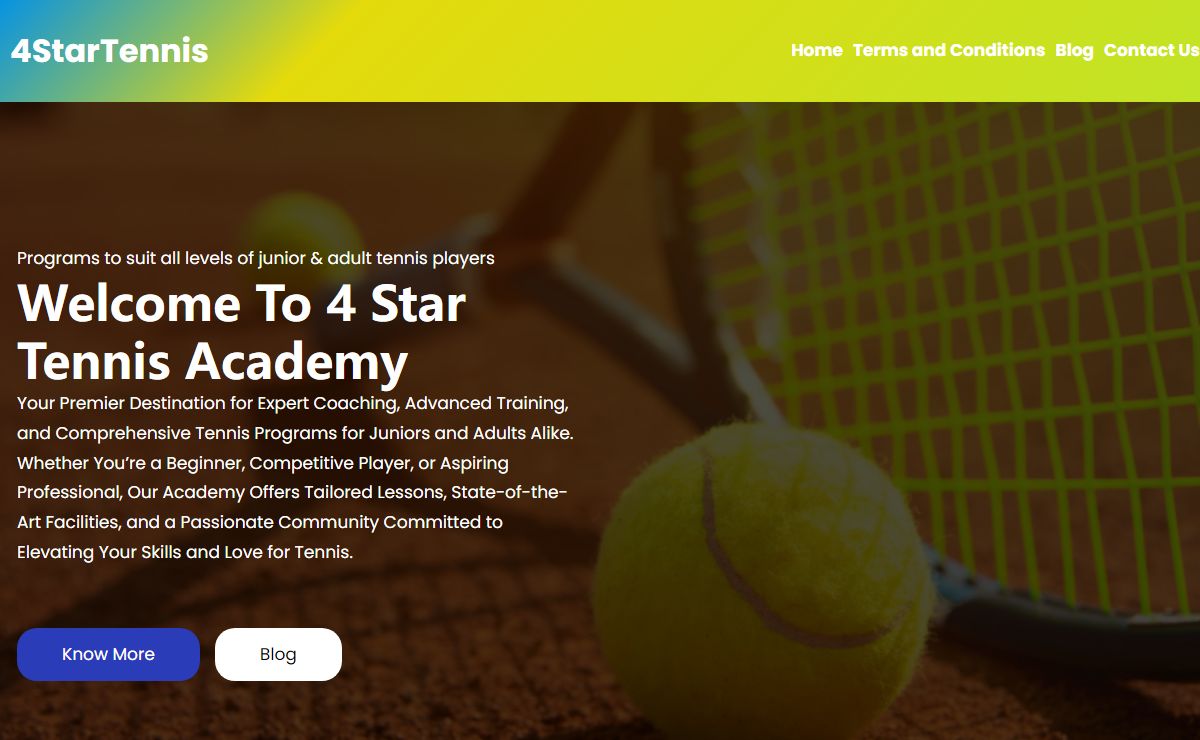 4 Star Tennis Academy | Programs for All Levels