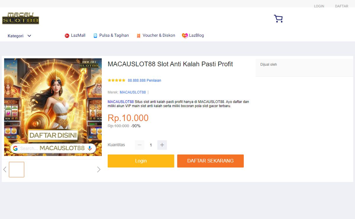 MACAUSLOT88 Slot Anti Kalah Pasti Profit