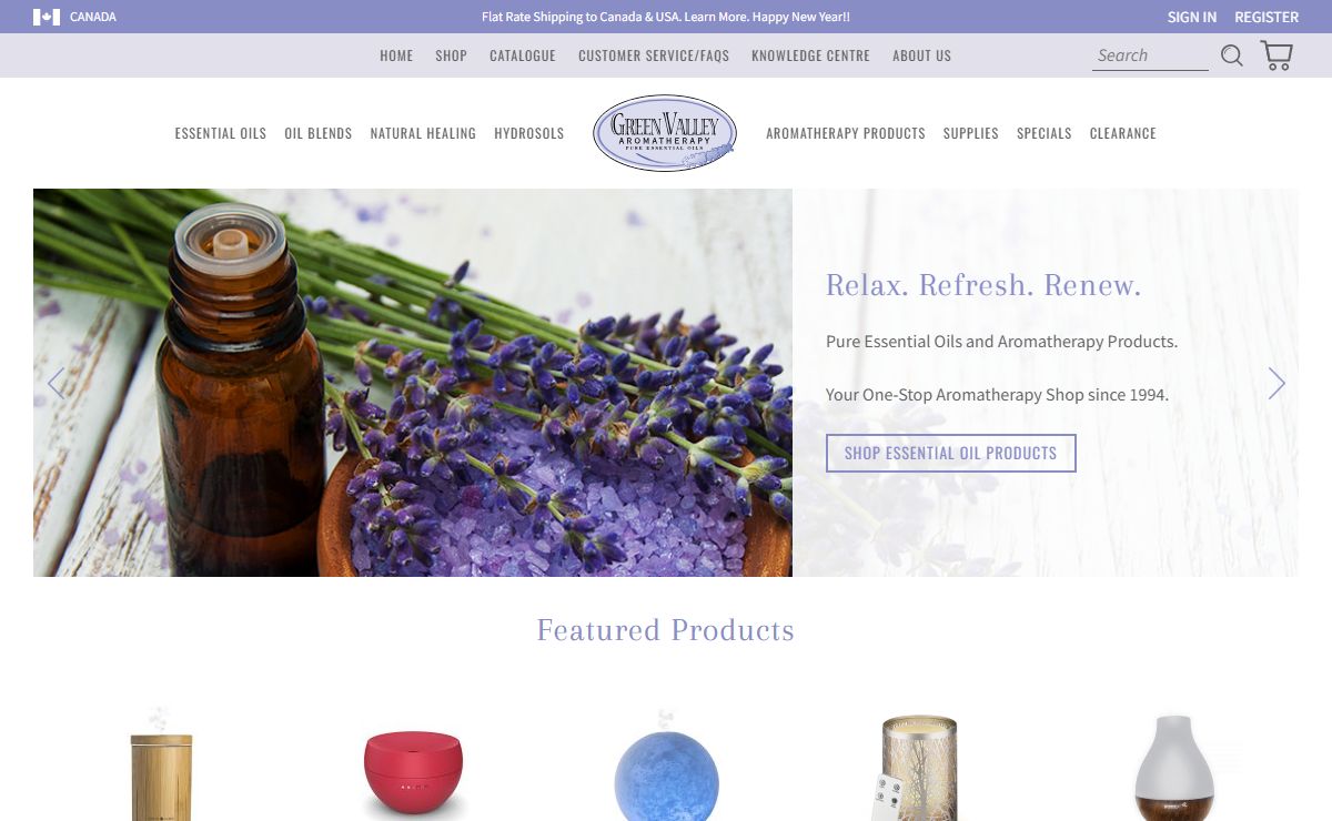 Aromatherapy Oils - Green Valley Aromatherapy, Wholesale Essential Oils