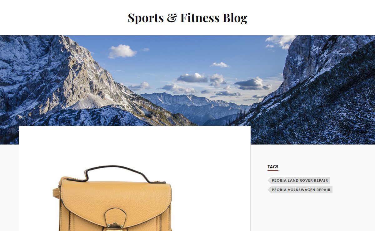 Sports & Fitness Blog -