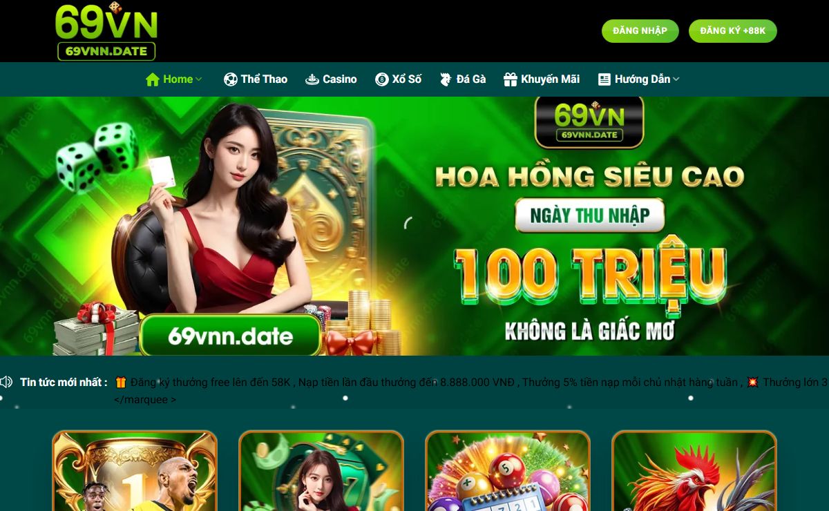 69VN - Trang Chính Thức 69VN.Com Đăng Ký/Nhập Không Chặn