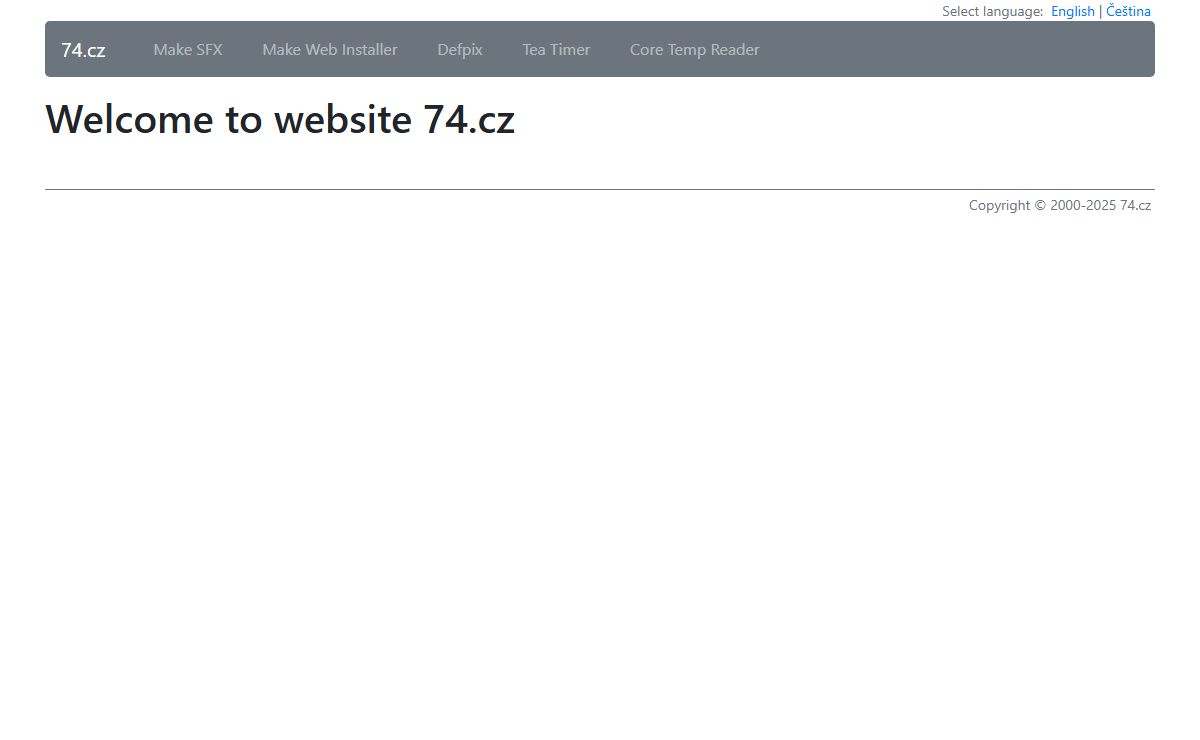 Welcome to website 74.cz | 74.cz