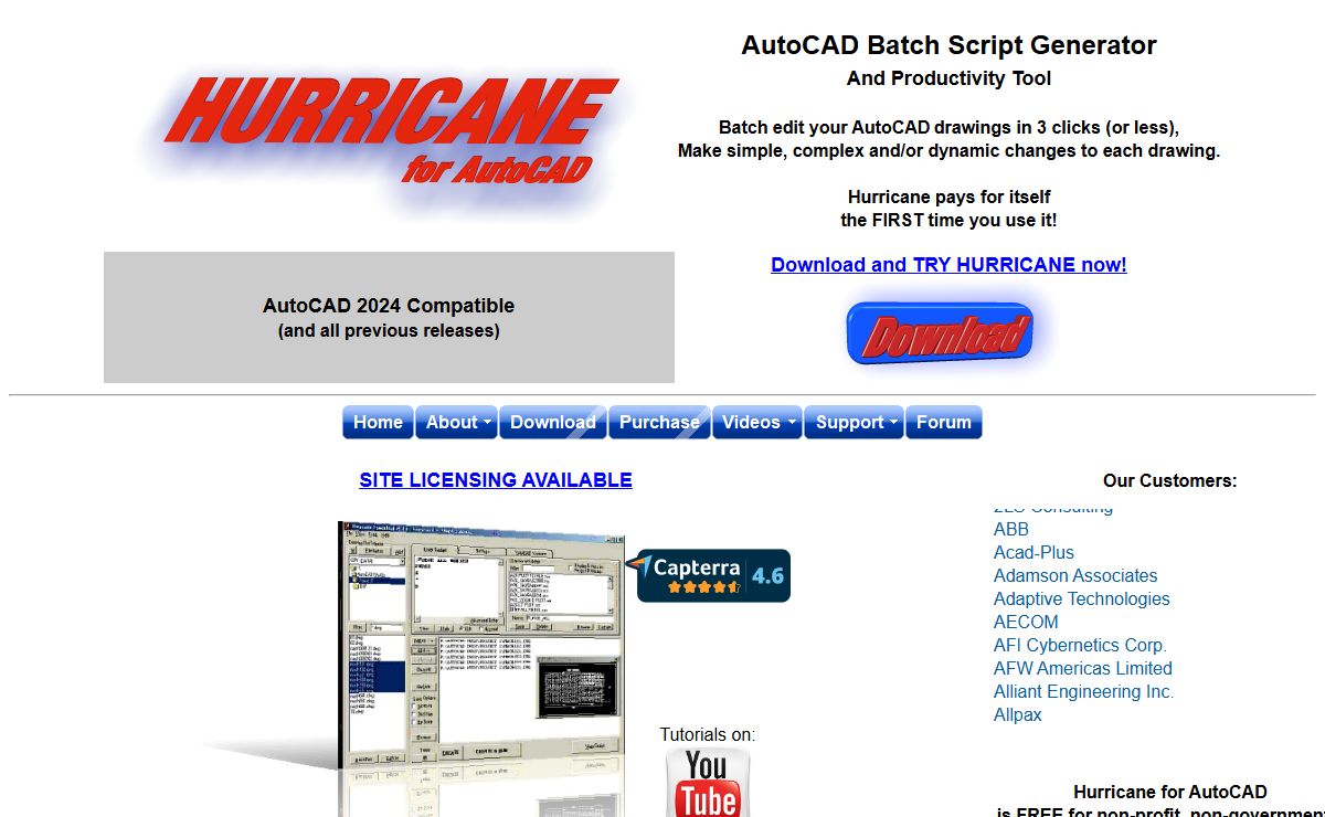 Hurricane - AutoCAD Batch Script Generator & Productivity Tool