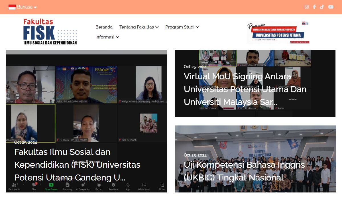 Beranda - Fakultas Ilmu Sosial & Kependidikan | Universitas Potensi Utama