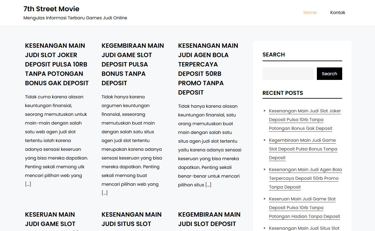 7th Street Movie – Mengulas Informasi Terbaru Games Judi Online