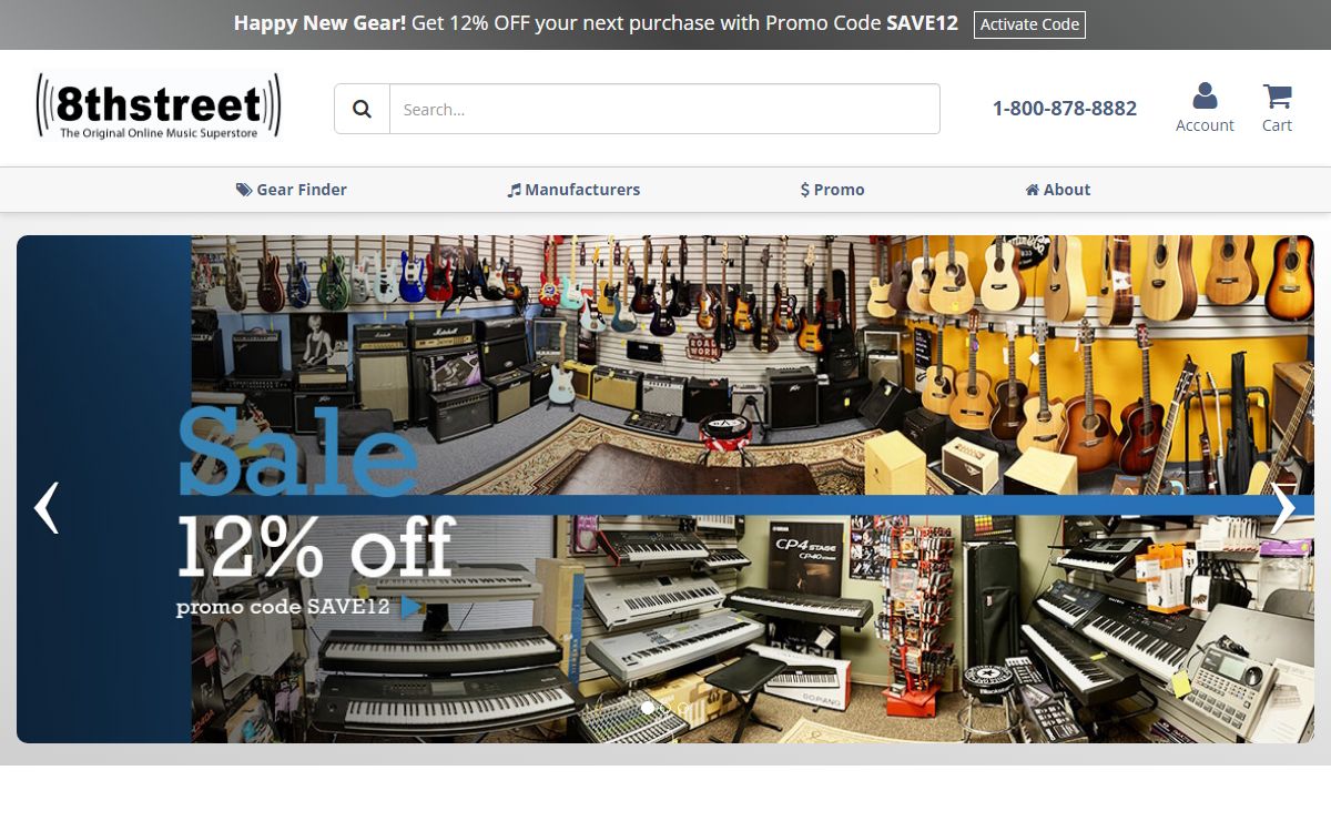 8th Street Music - Superstore for Guitar, Synth, Drums, Pro Audio
