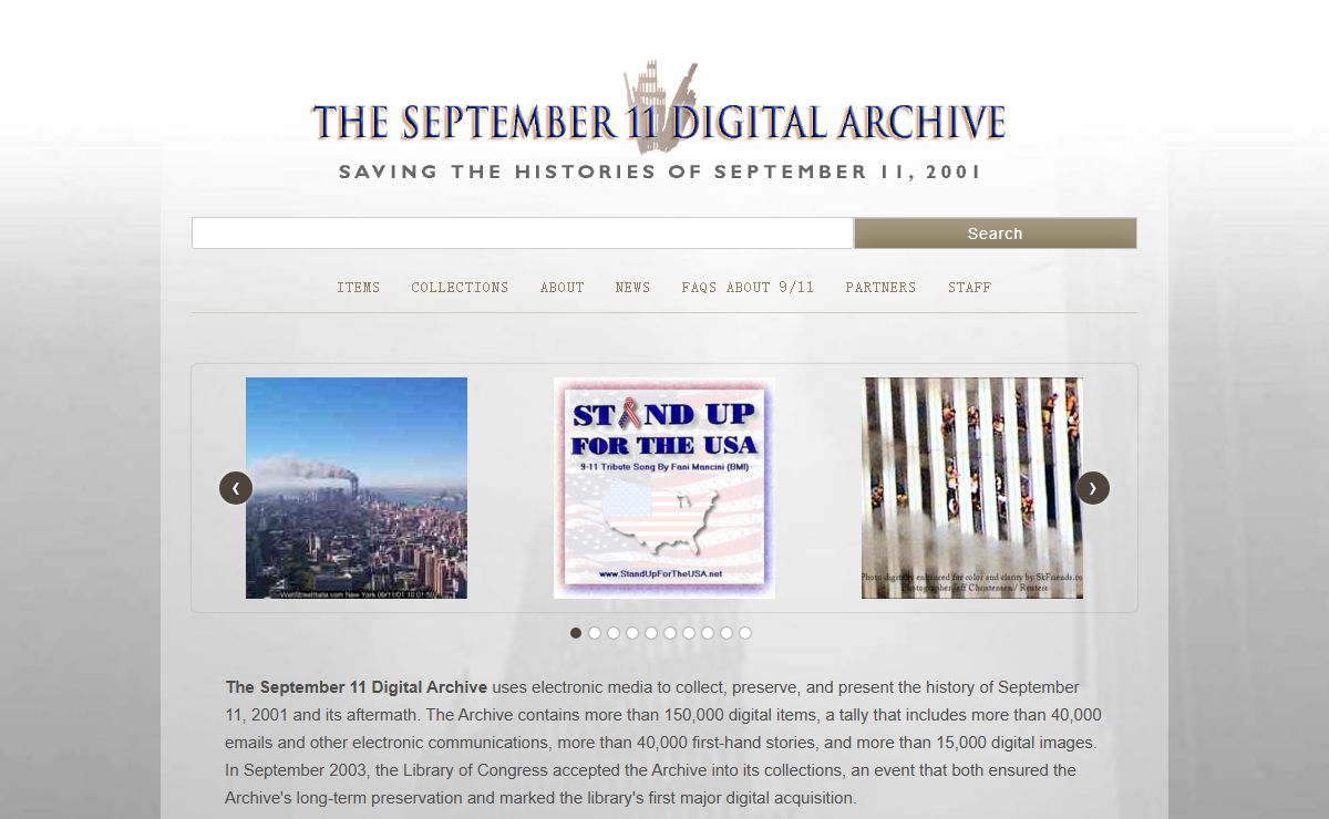 Home · September 11 Digital Archive