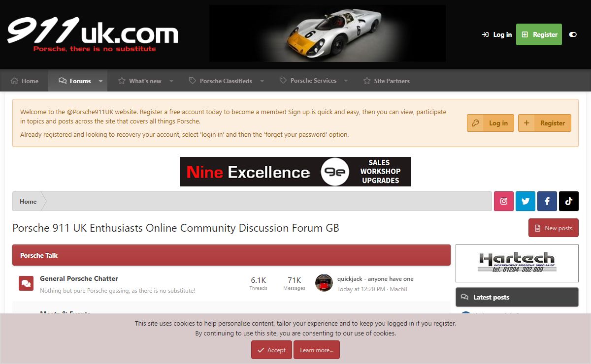 Porsche 911 UK Enthusiasts Online Community Discussion Forum GB