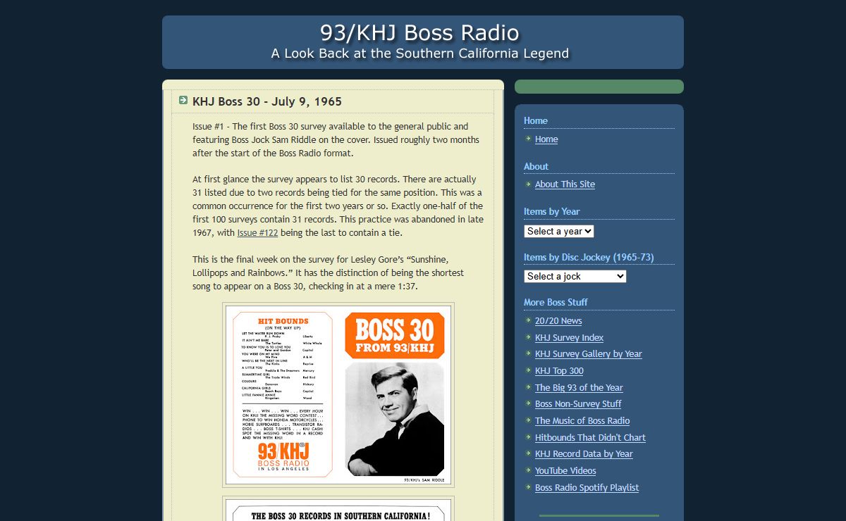 KHJ Boss Radio: A Look Back