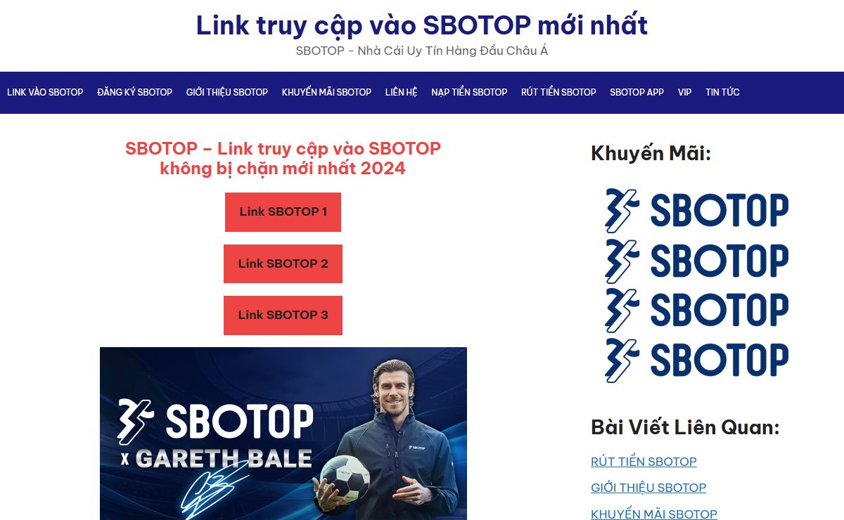 Link truy cập vào SBOTOP không bị chặn mới nhất 2024