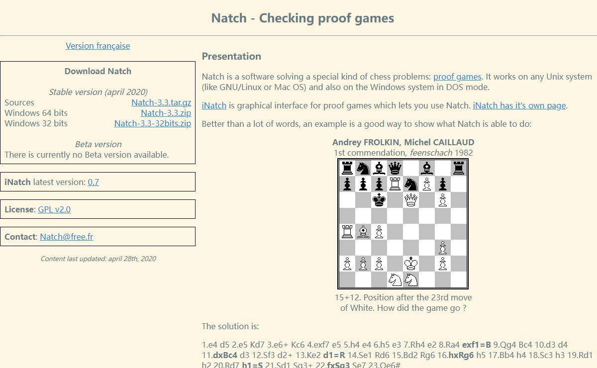 Natch - Checking proof games