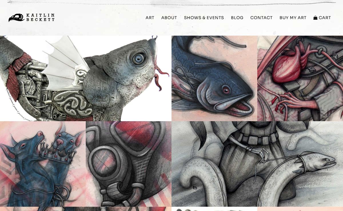 A Curious Bestiary - Art by Kaitlin Beckett