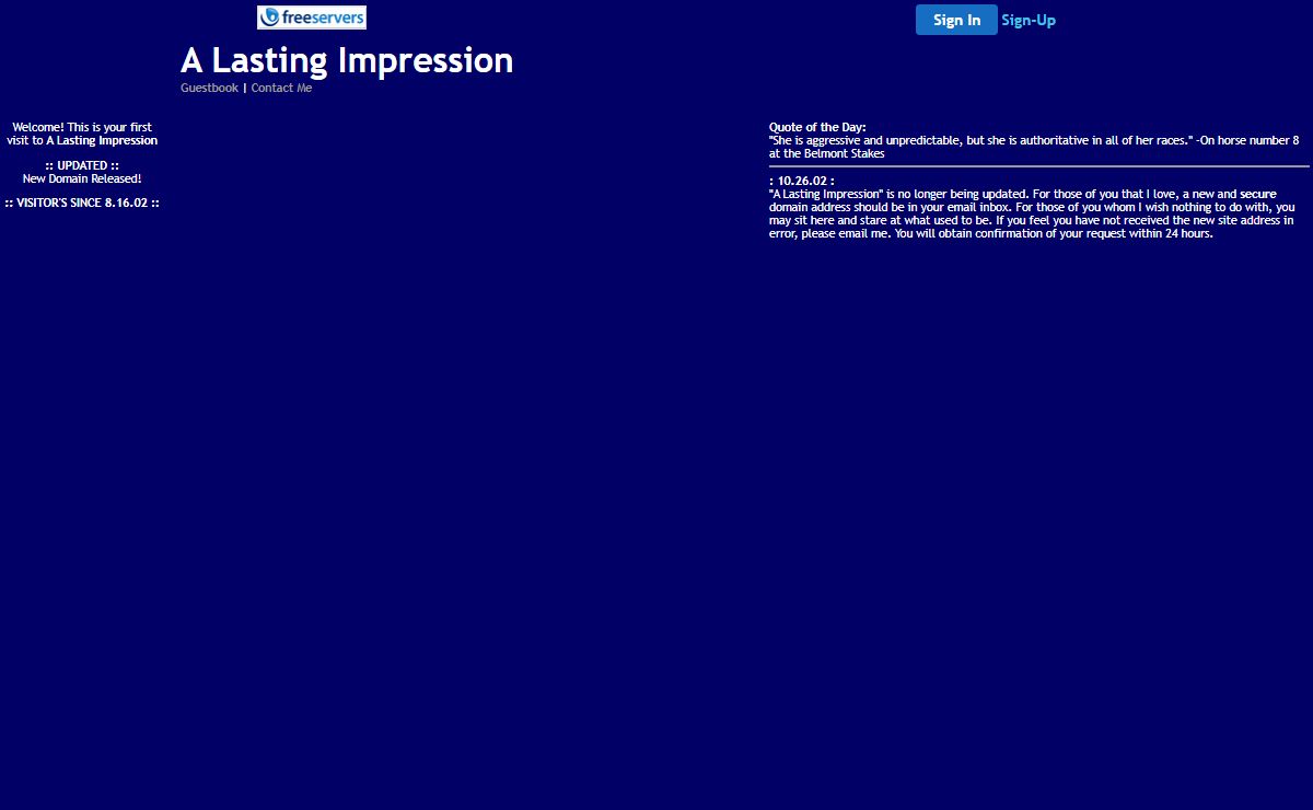 A Lasting Impression