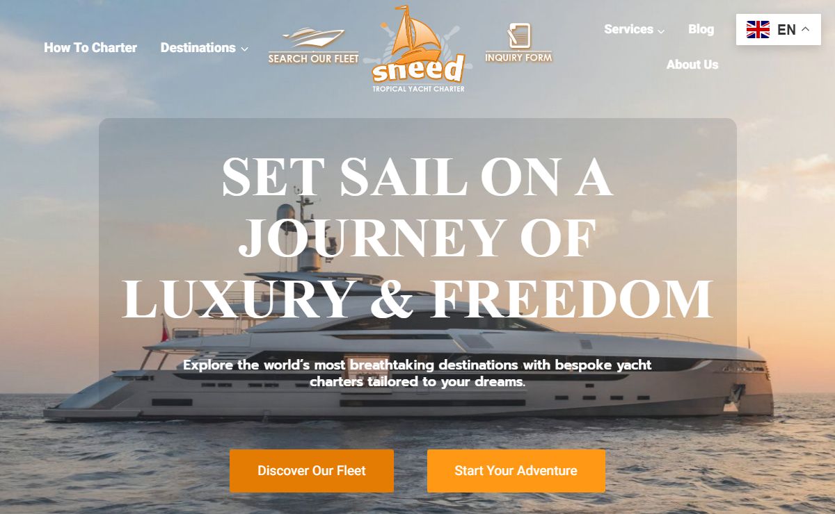 Luxury Yacht Charters Worldwide | Sneed Charters - Since 1992