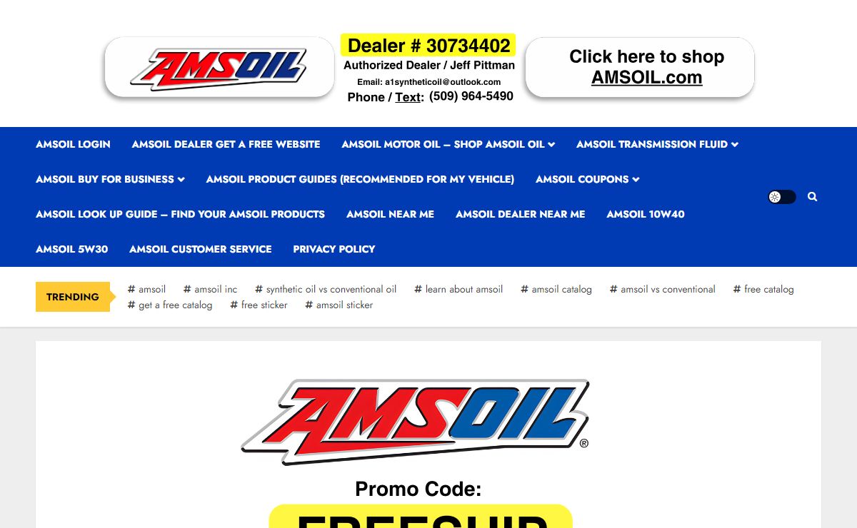 AMSOIL Promotional Code - Find the Latest AMSOIL Promos