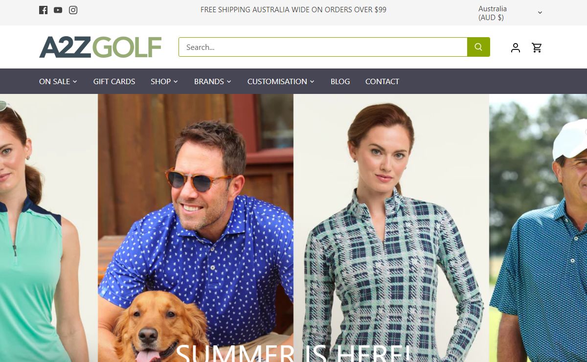 A2Z Golf | Buy Golf Clothing, Hats & Accessories Online