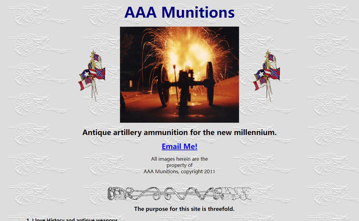 Civil War Artillery, Antique Civil War Artillery Ammunition - AAA Munitions