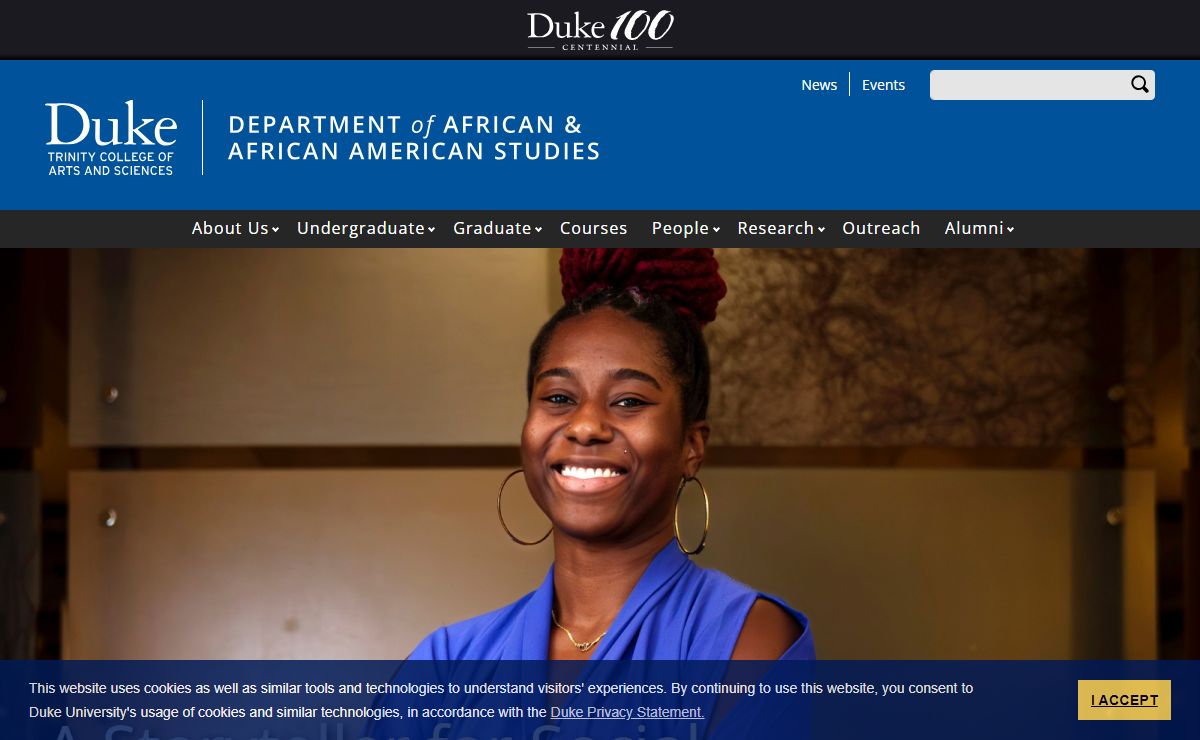 Front Page | Department of African & African American Studies