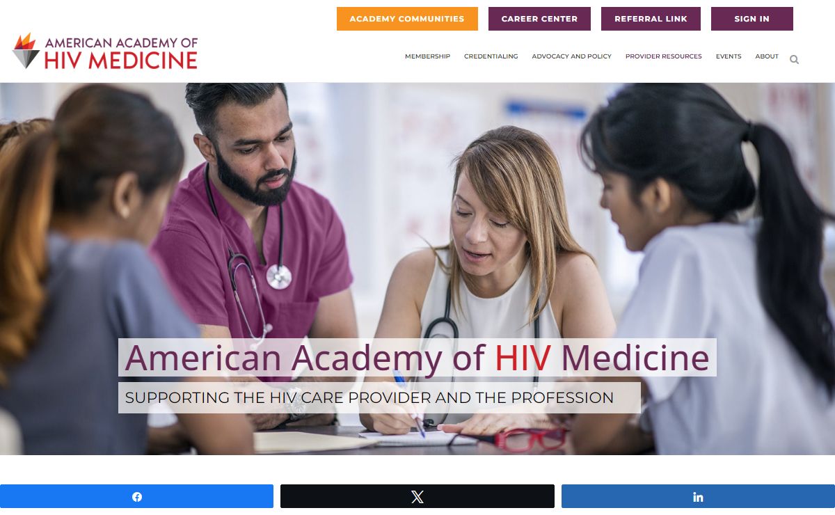American Academy of HIV Medicine | Supporting HIV Care Providers
