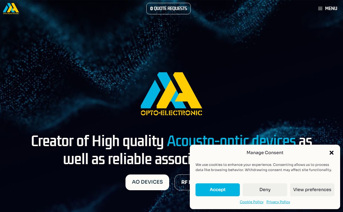 AA Opto-Electronic - Acousto-optic devices and RF drivers