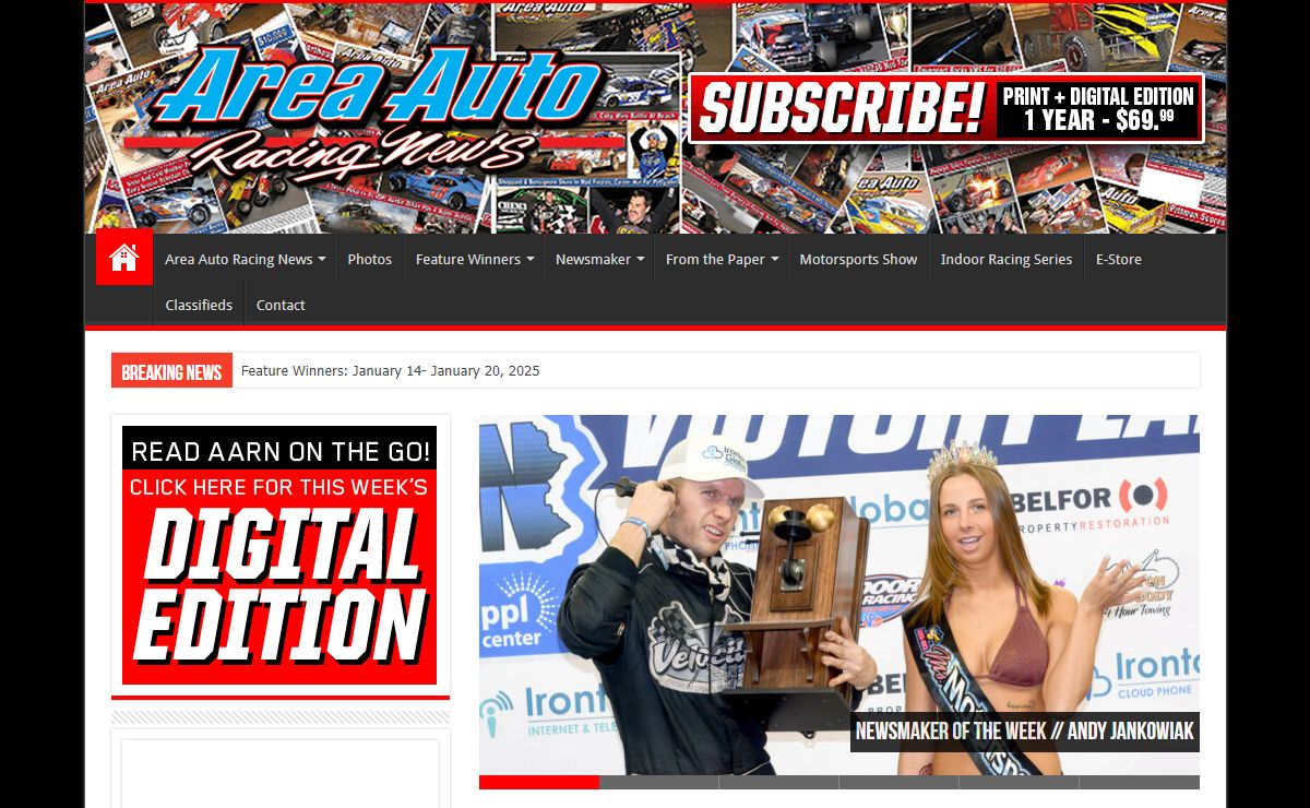 Home - The Official Site of Area Auto Racing News and Len Sammons Productions