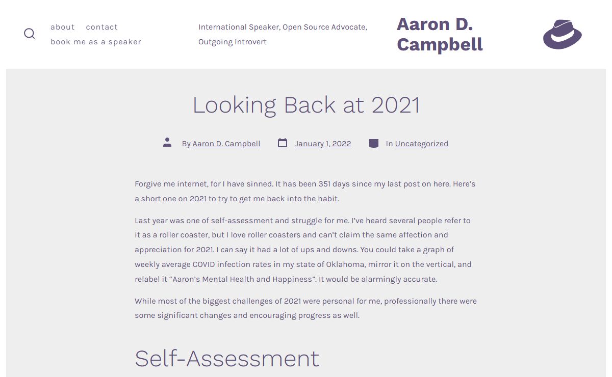 Aaron D. Campbell - International Speaker, Open Source Advocate, Outgoing Introvert
