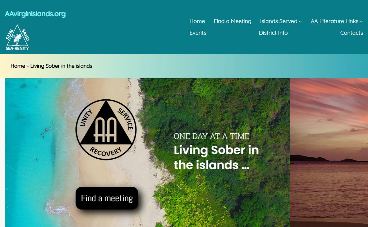 AAvirginislands.org – Living Sober in Paradise