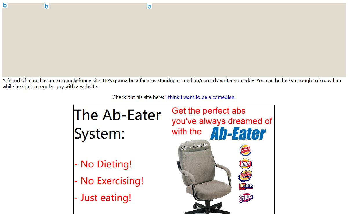 The Ab-Eater parody - no dieting, no exercising, just eating!!