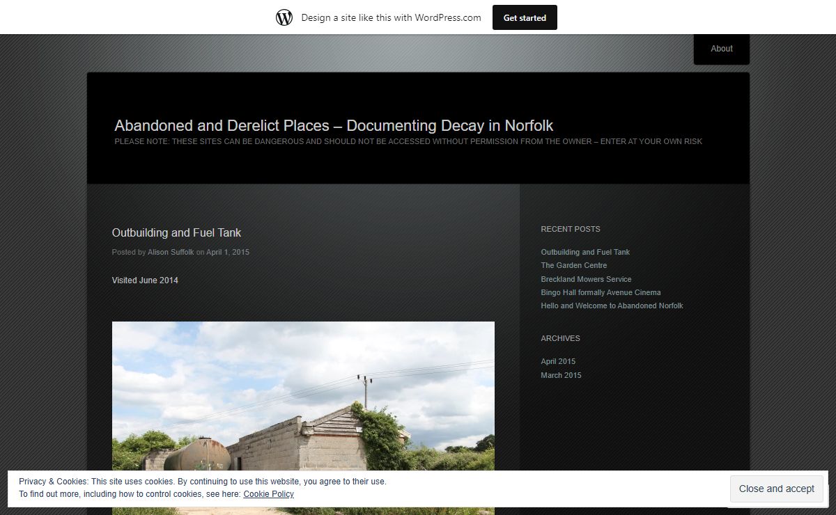 Abandoned and Derelict Places - Documenting Decay in Norfolk | PLEASE NOTE: THESE SITES CAN BE DANGEROUS AND SHOULD NOT BE ACCESSED WITHOUT PERMISSION FROM THE OWNER – ENTER AT YOUR OWN RISK